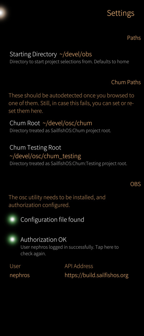 "Settings Page Screenshot"
